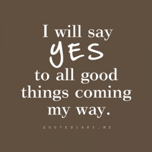 Yes, yes we will!