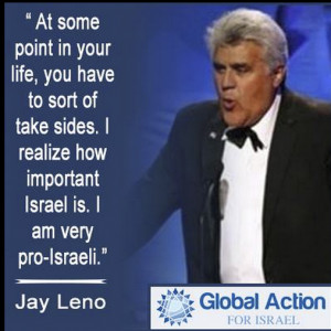 Jay Leno with an epic quote on why he is pro-Israel