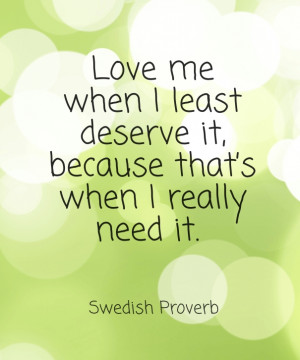 love me least time not cheesy quote