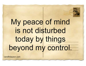 Peace Of Mind quote #2