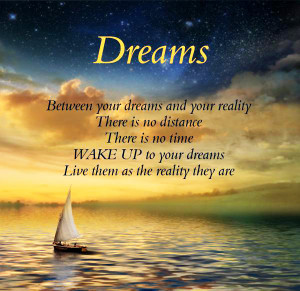 quote about dreams and reality