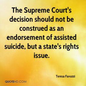 The Supreme Court's decision should not be construed as an endorsement ...