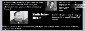 Martin Luther King Jr Typography 1 Facebook Covers