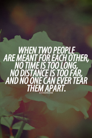 When Two People Are Meant for Each Other
