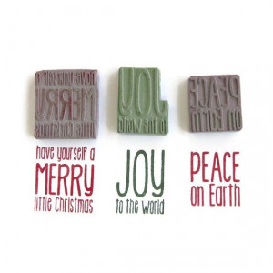 Rubber Stamp Set - Have Yourself a Merry Little Christmas Joy ...