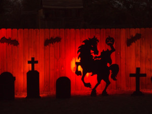 headless horseman silhouette for the garage. Maybe your garage is too ...