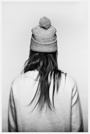 hat photography winter girl cold quote Black and White life text sad ...