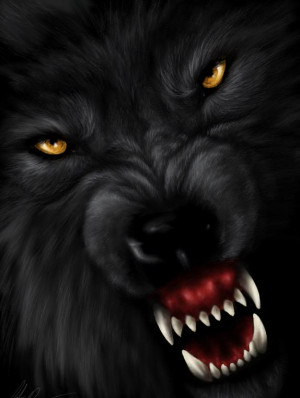 evil wolf man