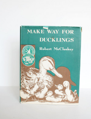 Children's book. Make Way For Ducklings by Robert McCloskey, 1960.
