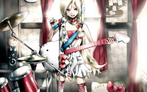 hello kitty anime guitar music 1680x1050 wallpaper Anime Hello Kitty ...