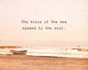 Beach Quote, Ocean Landscape Photog raphy Print, Typography ...