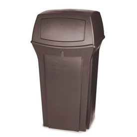 outdoor trash receptacles rubbermaid trash containers