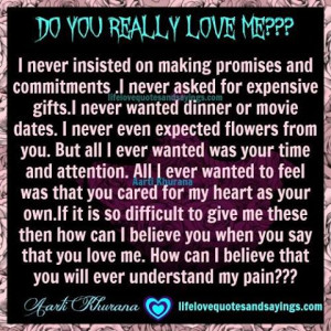 Do You Really Love Me Quotes