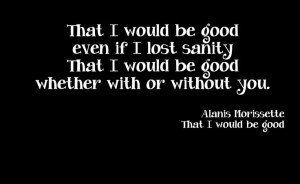 Alanis Morissette, more 90s nostalgia. She's so underated