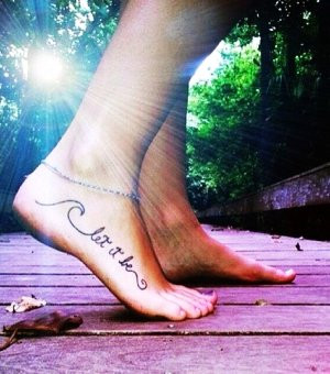 Cute foot quote tattoos for girls best foot quote tattoos for girls ...