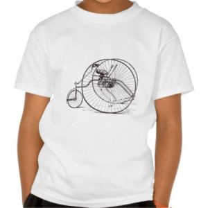 Vintage Big Wheel Bicycle - Cycling Sports T Shirts