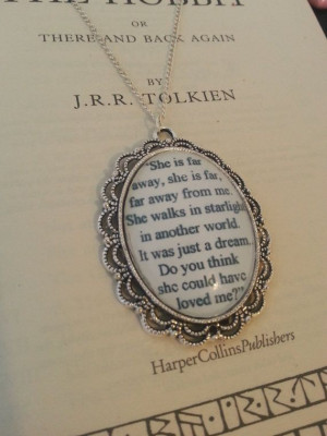 The Hobbit Kili and Tauriel Stars Quote Necklace on Etsy, $19.00