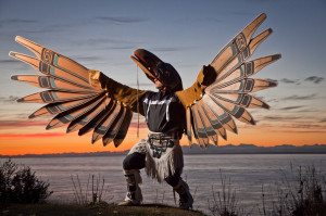 The raven dance of the Tlingit people. Click through for image source.