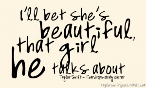 ... Swift Teardrops On My Guitar Quotes Tagged: taylor swift, quotes