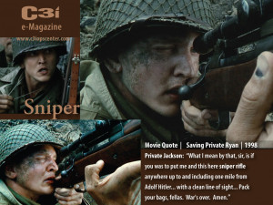 Sniper rifle” – Movie Quotes – Saving Private Ryan (1998)