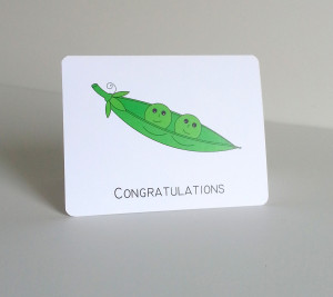 Congratulations Newborn Baby Quotes Baby greeting card sweet peas