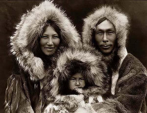 an inuit family