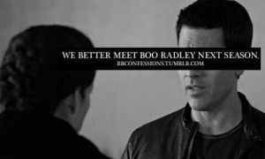 Rookie Blue Sam and Andy. Boo Radley!