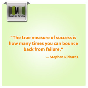 The true measure of success is how many times you can bounce back from ...