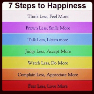 The seven steps to happiness