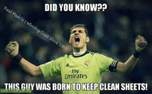 Iker Casillas was born to keep clean sheets
