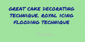 great cake decorating technique. royal icing flooding technique