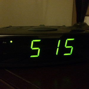 cringe whenever I have to set my alarm clock for this hour # ...
