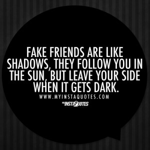 ... this image include: friendship, quote, true friends and fake friends