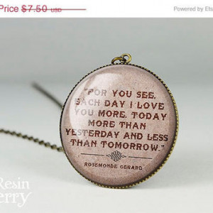 famous quotes pendant charms,vintage love quote resin pendants,quote ...