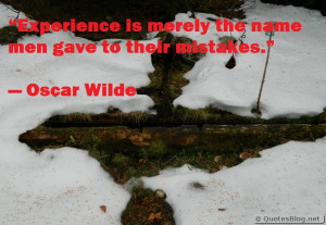Experience and mistakes quote
