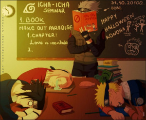 halloween haruno sakura uchiha sasuke reading school naruto shippuden ...