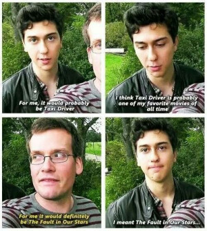 John Green and Nat Wolff. ♥ hahahaha TFIOS