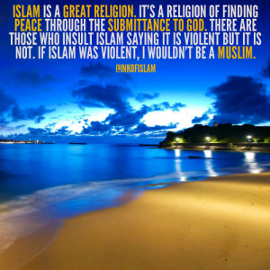 inkofislam:Islam is a great religion. It’s a religion of finding ...