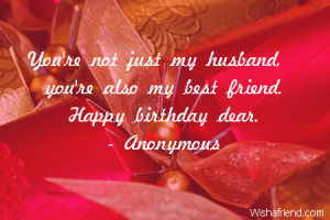 Happy Birthday My Husband Quotes