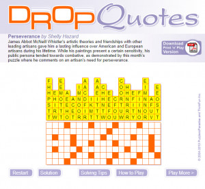 Puzzlers Paradise Drop Quotes