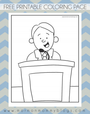 Click the image to download this free LDS coloring page.