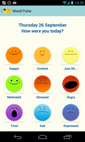 Happy? Sad? Mood Pulse Tracker - screenshot