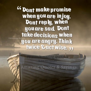 Think twice before you make a decision