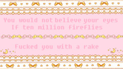 cute kawaii pink yellow pastel offensive pixel pixel text cute pixel ...