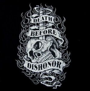 Death Before Dishonor Skull