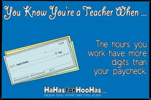 Then add in how much of your paycheck digits you spend on supplies for ...