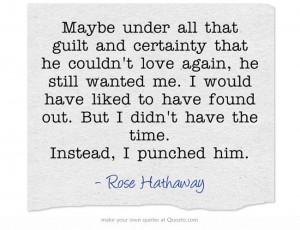 Vampire Academy Quotes | Rose Hathaway