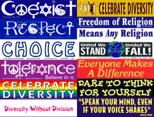 behind this bumper sticker earlier this week. In addition to COEXIST ...