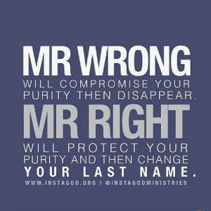 Mr Wrong vs Mr Right