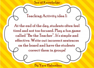 often times the students feel lethargic and tired by the end of the ...